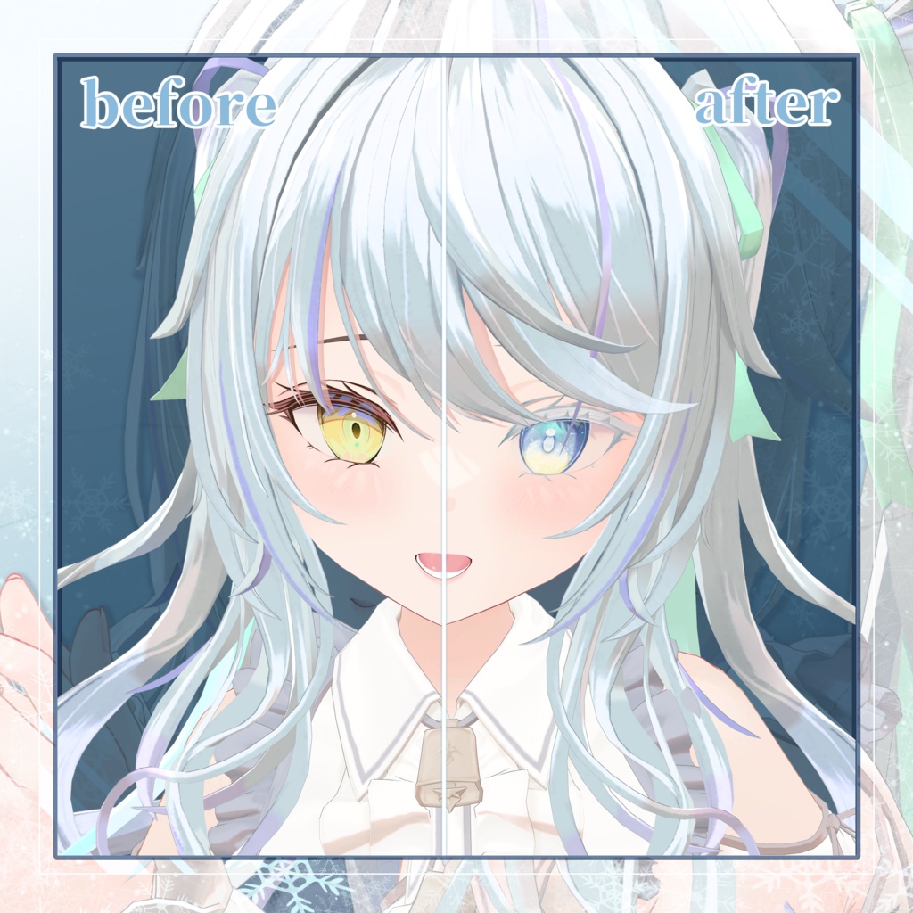 【ルゼブルちゃん】白霜メイクMake up&Eyes Texture