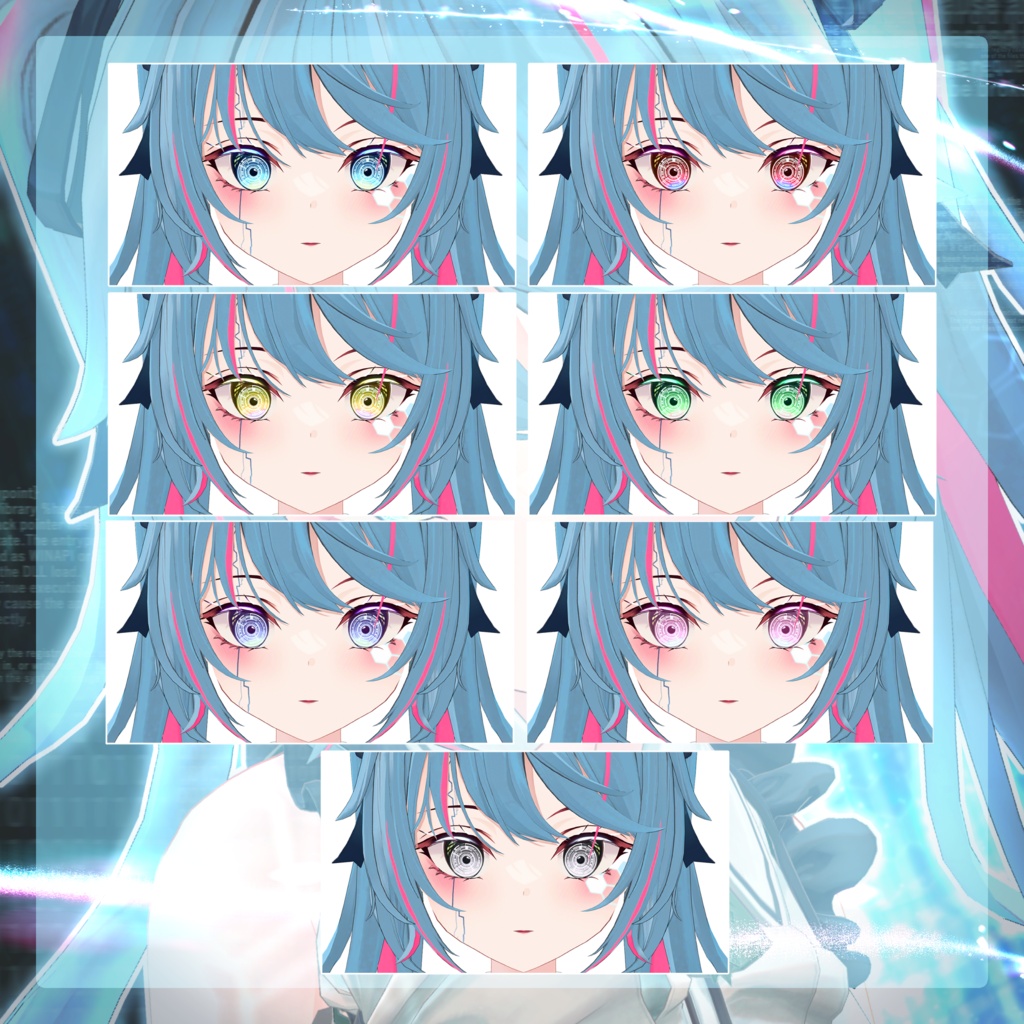 【ルゼブルちゃん】Over Clock Make up&Eyes Texture