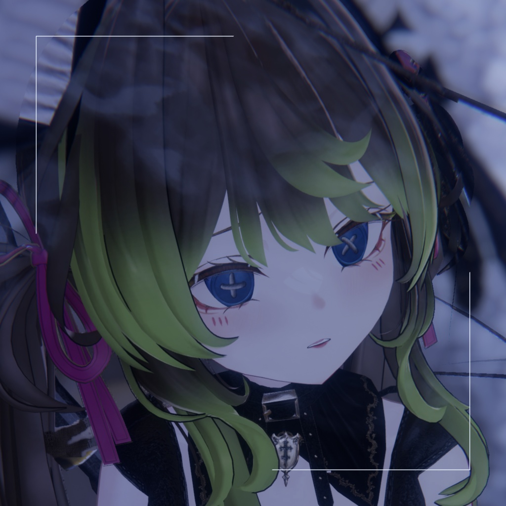 【ルゼブルちゃん】つぎはぎリメイクMake up&Eyes Texture