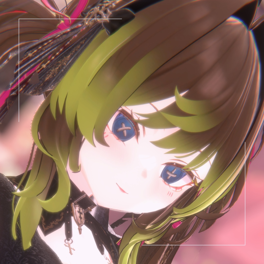 【ルゼブルちゃん】つぎはぎリメイクMake up&Eyes Texture