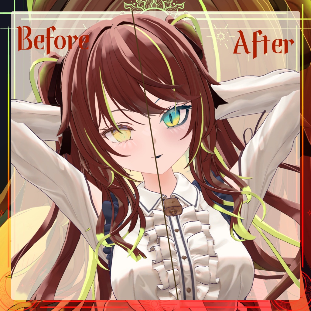 【ルゼブルちゃん】仮称ファブニール Make up&Eyes Texture