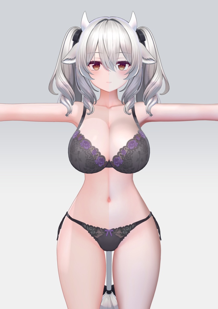 【6アバター対応】Milky Blush Body Material