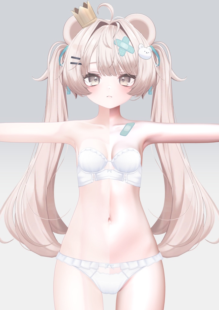 【6アバター対応】Milky Blush Body Material