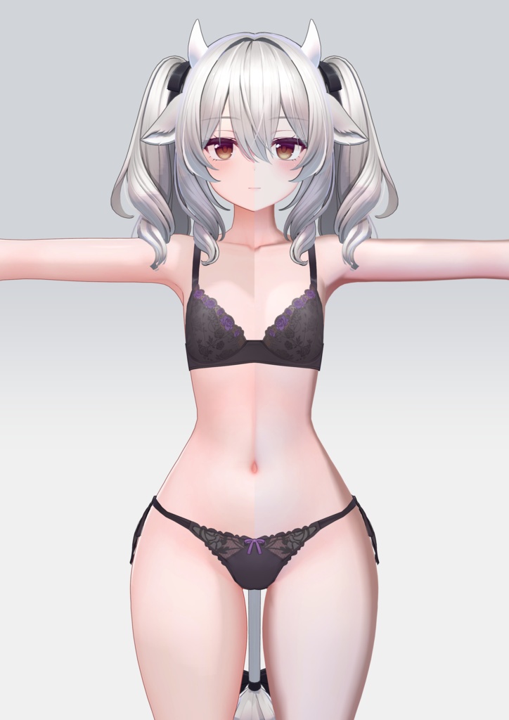 【6アバター対応】Milky Blush Body Material