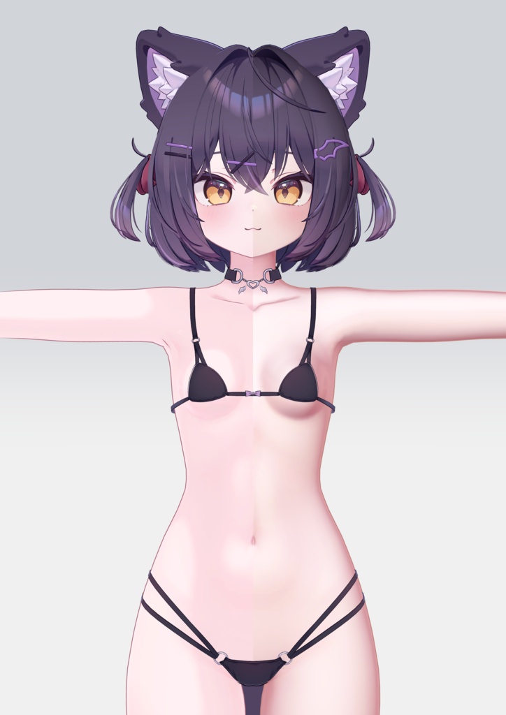 【6アバター対応】Milky Blush Body Material