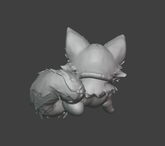 狐3Dデータ　（テクスチャ・マテリアルなし）