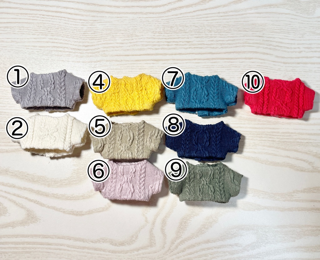 ニット風シャツ