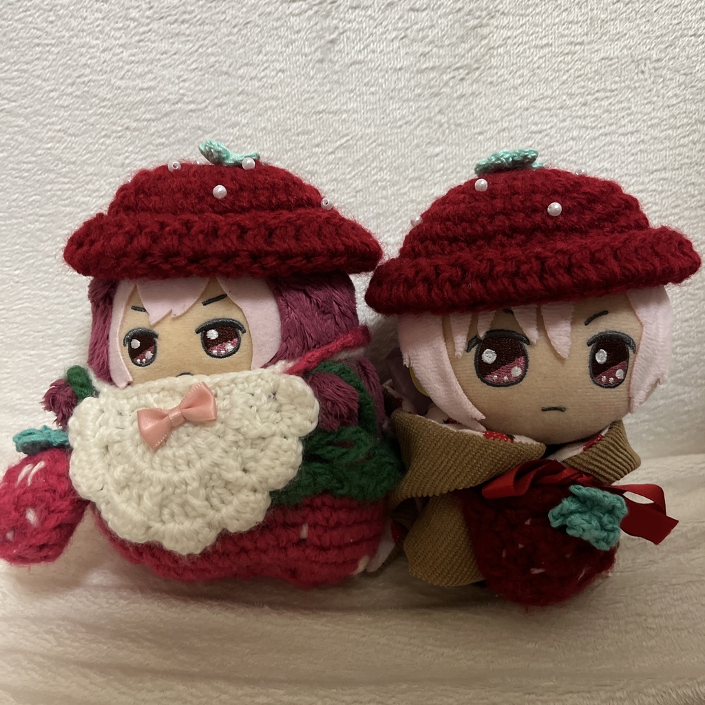 春のドキドキいちご帽子