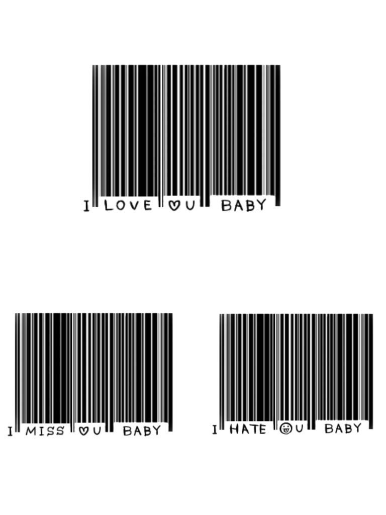 アバター用バーコードタトゥー Barcode tattoo texture for Avatar