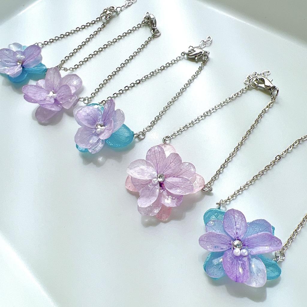 紫陽花アクセサリー