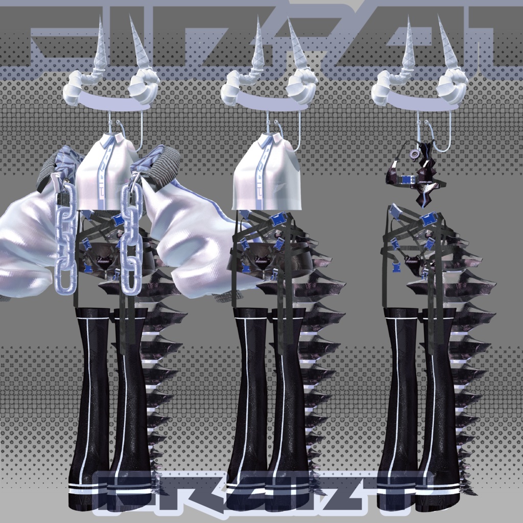 〖8アバター対応〗FIN-01〖3D衣装〗