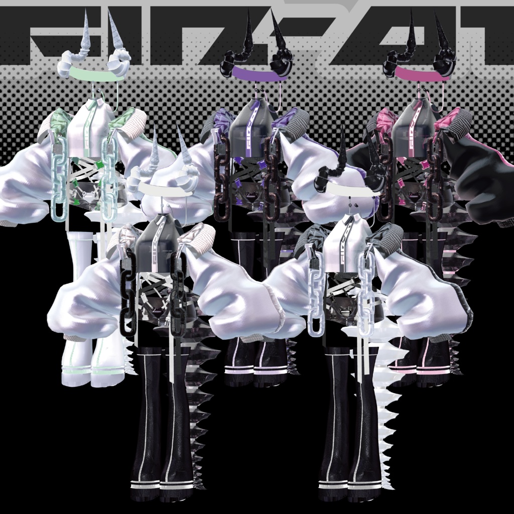 〖8アバター対応〗FIN-01〖3D衣装〗