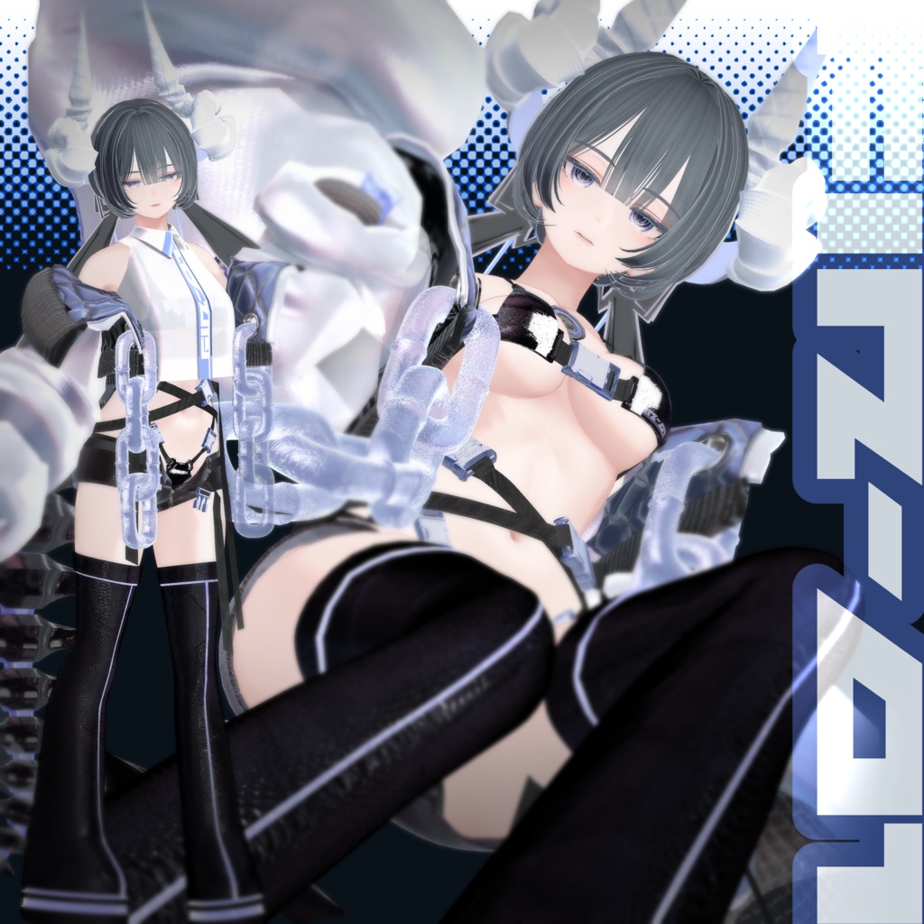 〖8アバター対応〗FIN-01〖3D衣装〗