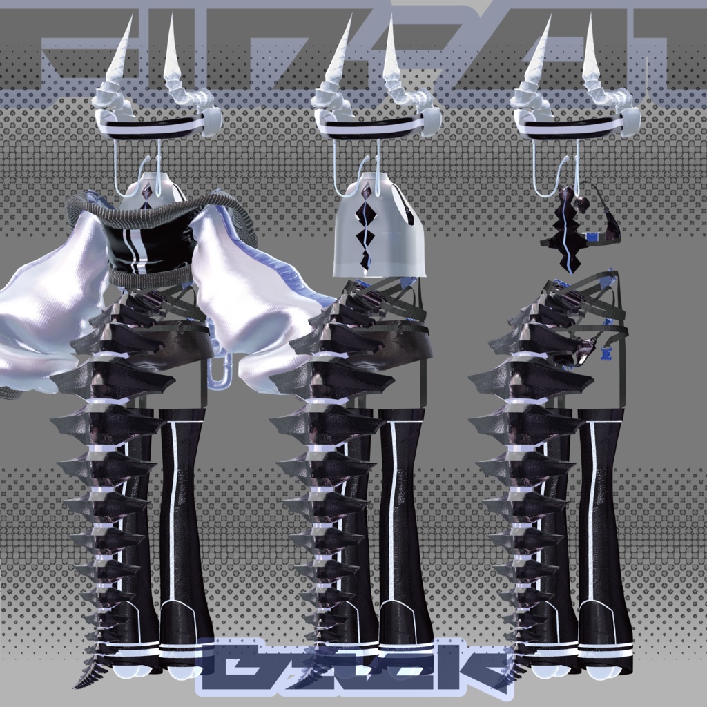 〖8アバター対応〗FIN-01〖3D衣装〗