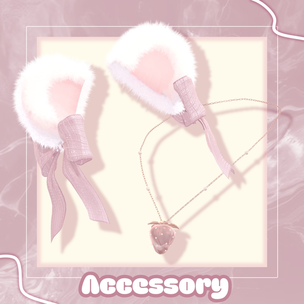 〖10アバター対応〗PUFF RIBBON〖3D衣装〗