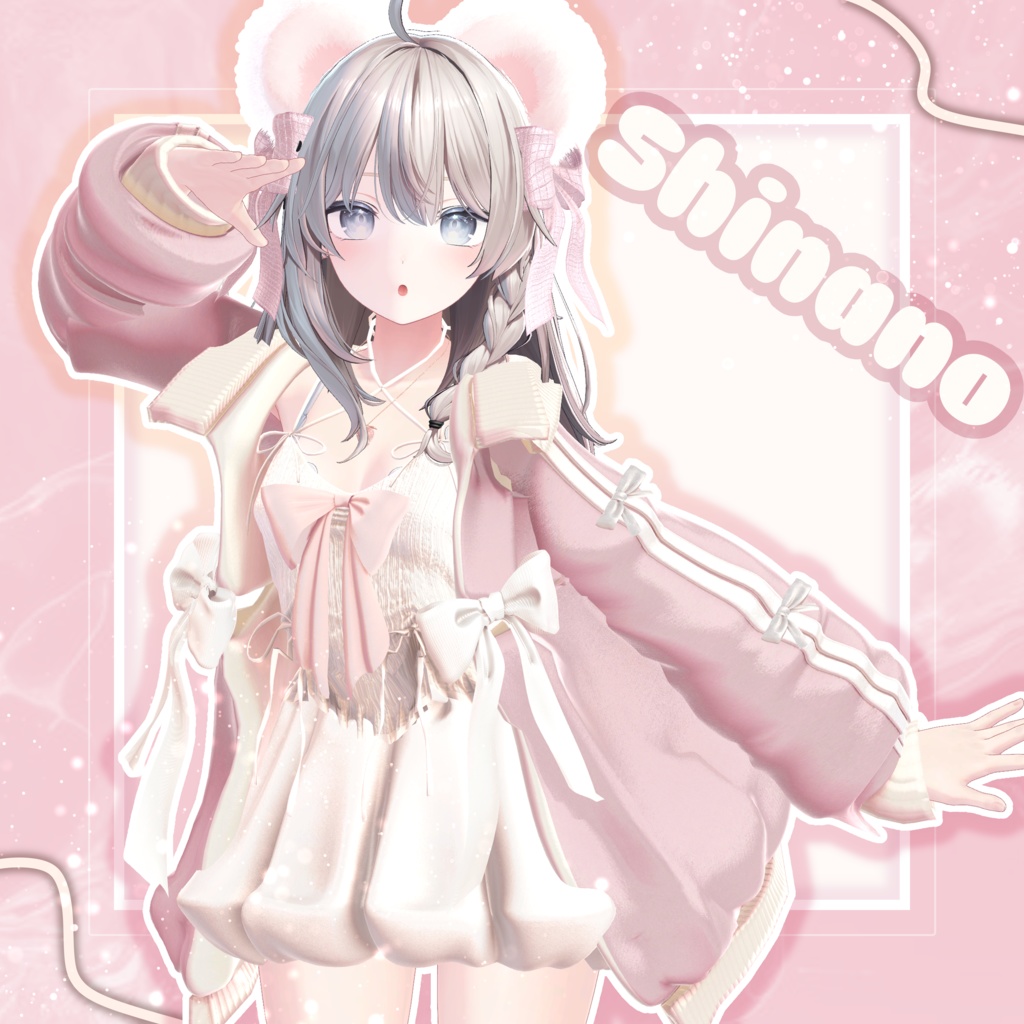 〖10アバター対応〗PUFF RIBBON〖3D衣装〗