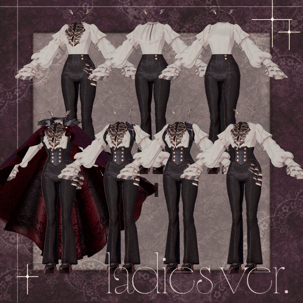 〖✨男女12アバター対応✨〗 Vlad Tepes〖3D衣装〗