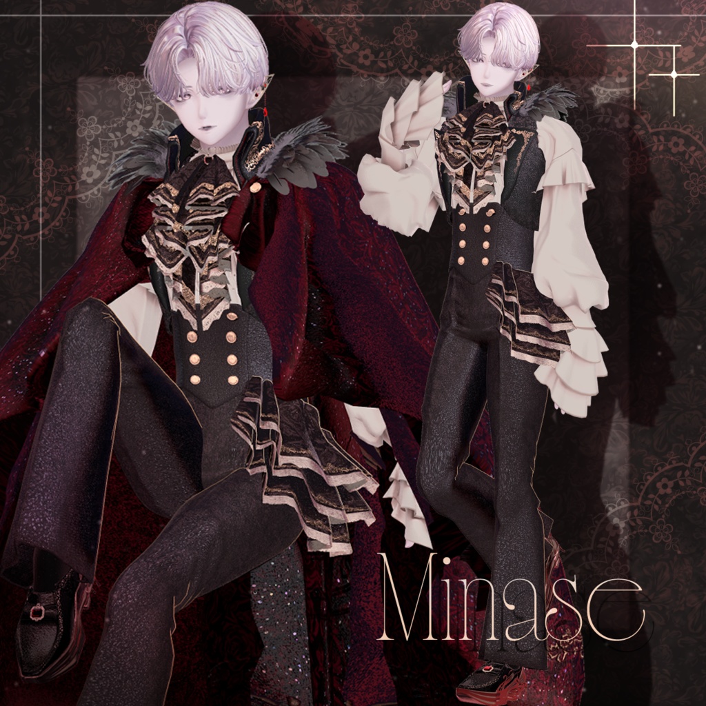 〖✨男女12アバター対応✨〗 Vlad Tepes〖3D衣装〗