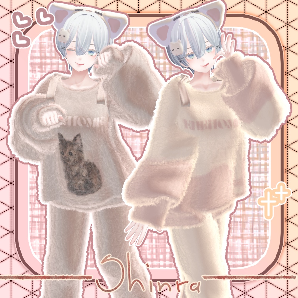 🎉SALE🎉〖✨男女13アバター対応✨〗Fluffy Knit〖2weyギミック付き衣装〗🎄早期購入特典12/25まで⛄