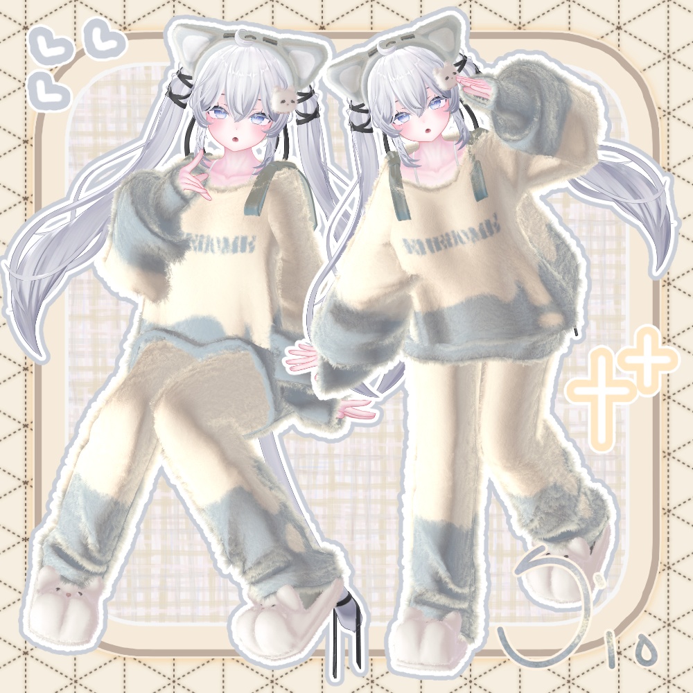 🎉SALE🎉〖✨男女13アバター対応✨〗Fluffy Knit〖2weyギミック付き衣装〗🎄早期購入特典12/25まで⛄