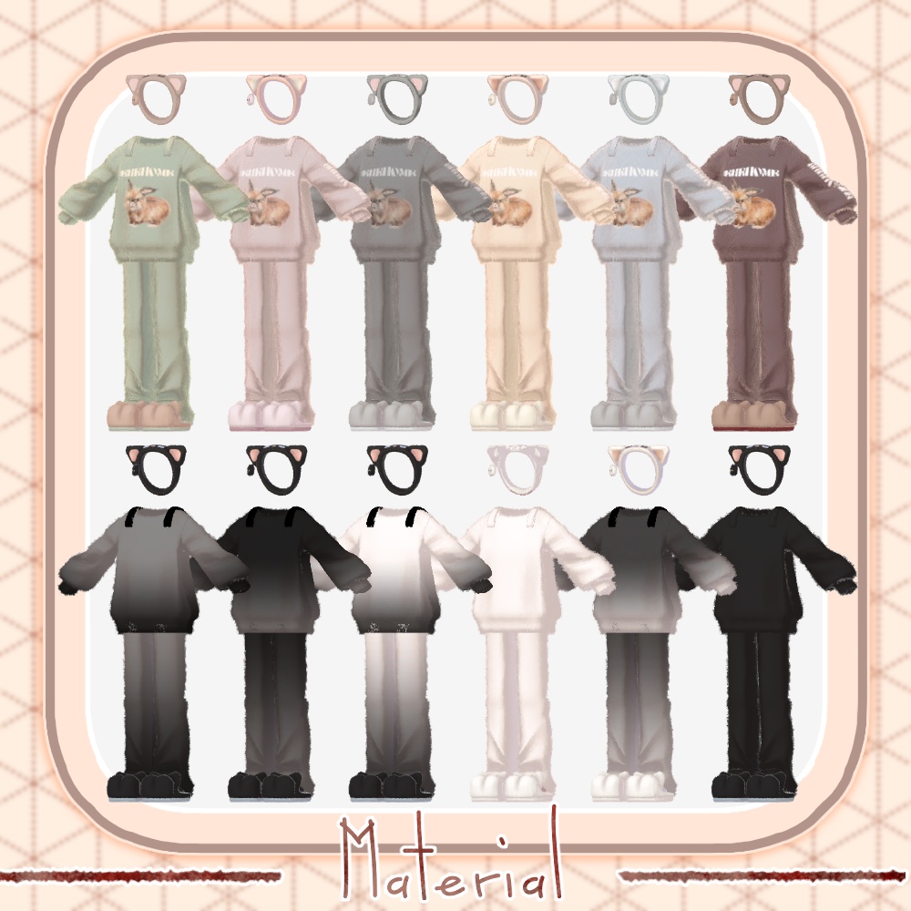 🎉SALE🎉〖✨男女13アバター対応✨〗Fluffy Knit〖2weyギミック付き衣装〗🎄早期購入特典12/25まで⛄