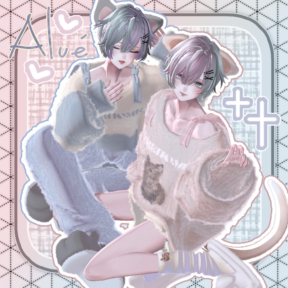 🎉SALE🎉〖✨男女13アバター対応✨〗Fluffy Knit〖2weyギミック付き衣装〗🎄早期購入特典12/25まで⛄