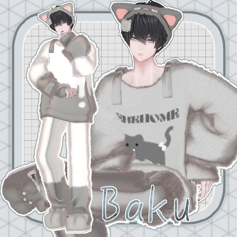 〖✨男女15アバター対応✨〗Fluffy Knit〖2weyギミック付き衣装〗