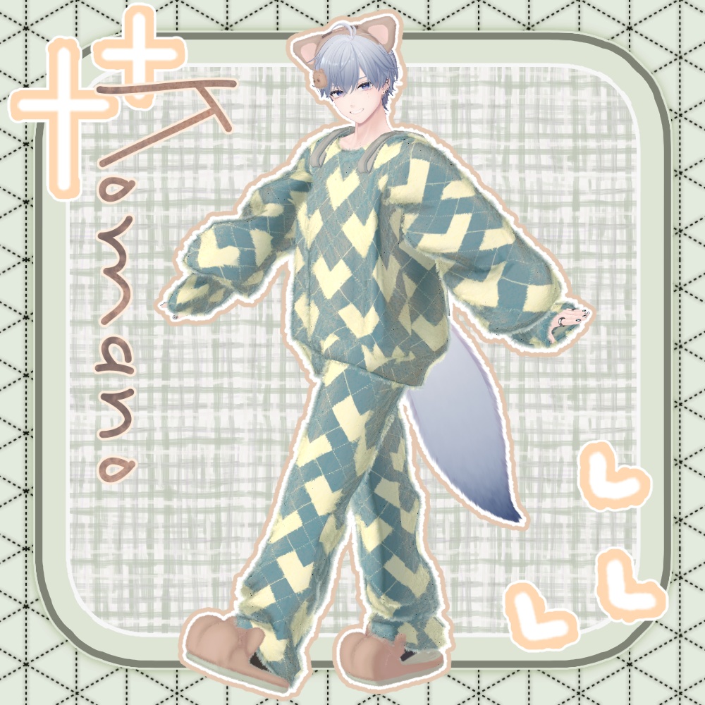 🎉SALE🎉〖✨男女13アバター対応✨〗Fluffy Knit〖2weyギミック付き衣装〗🎄早期購入特典12/25まで⛄