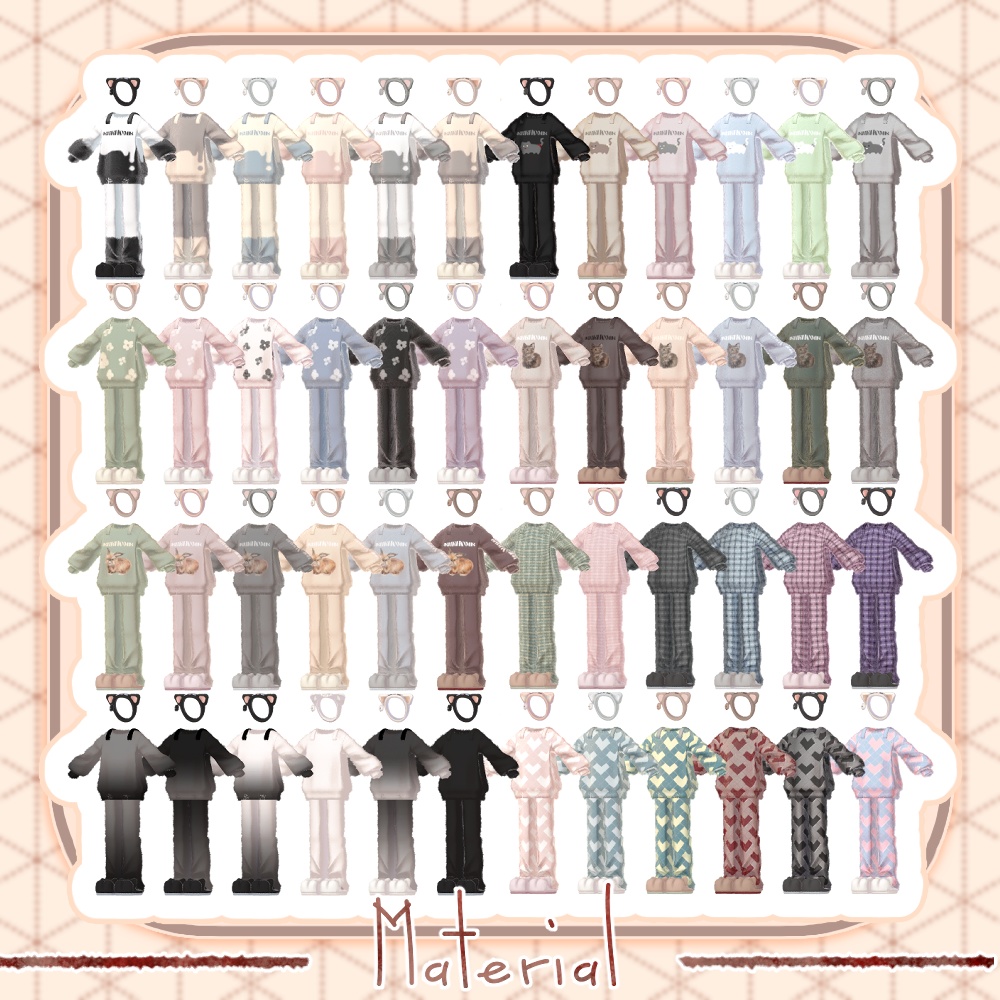 🎉SALE🎉〖✨男女13アバター対応✨〗Fluffy Knit〖2weyギミック付き衣装〗🎄早期購入特典12/25まで⛄