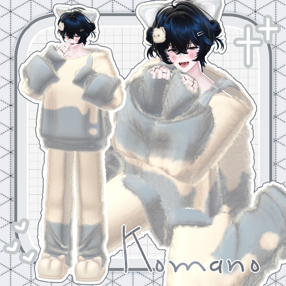 🎉SALE🎉〖✨男女13アバター対応✨〗Fluffy Knit〖2weyギミック付き衣装〗🎄早期購入特典12/25まで⛄