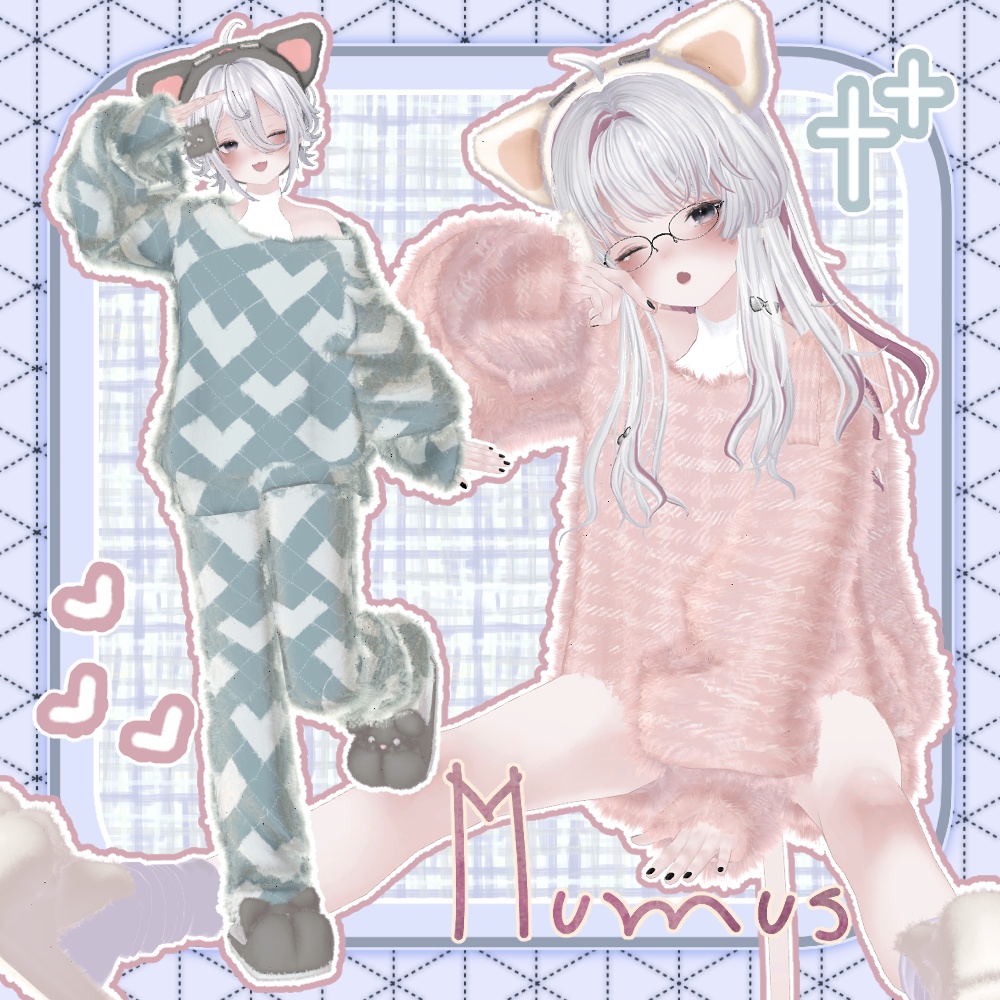 🎉SALE🎉〖✨男女13アバター対応✨〗Fluffy Knit〖2weyギミック付き衣装〗🎄早期購入特典12/25まで⛄