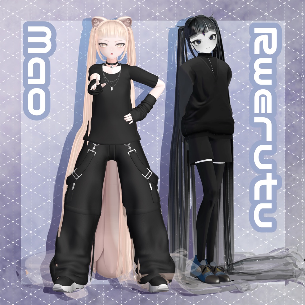 🎉SALE✨〖MA対応💛VRC Hair〗ひきずりツイン✨男女19アバター対応✨〗