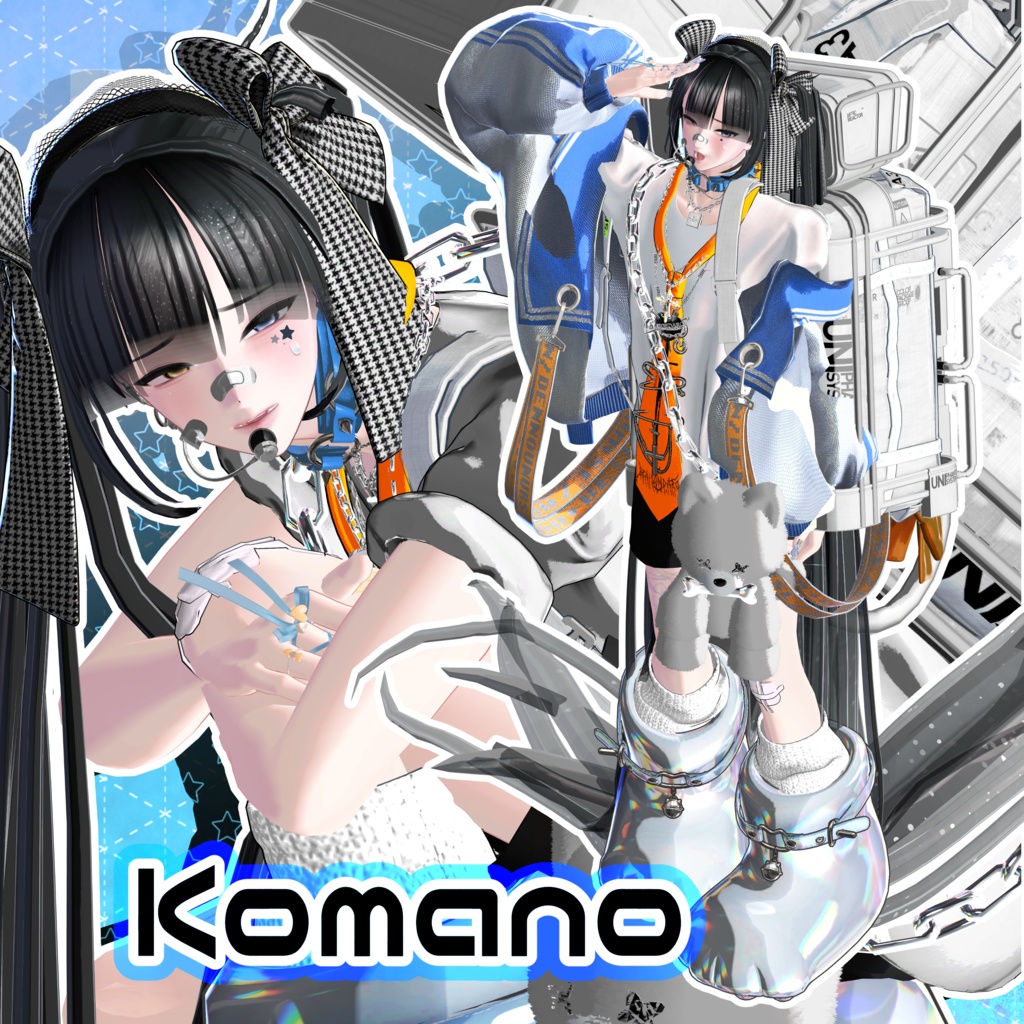 🎉SALE✨〖MA対応💛VRC Hair〗ひきずりツイン✨男女19アバター対応✨〗