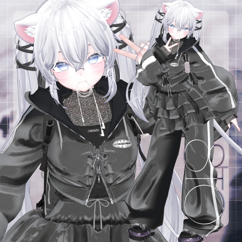 🎉SALE🎉〖✨男女10アバター対応✨〗✈SKY SHIFTER✈〖MA対応❣3D衣装+アクセ〗