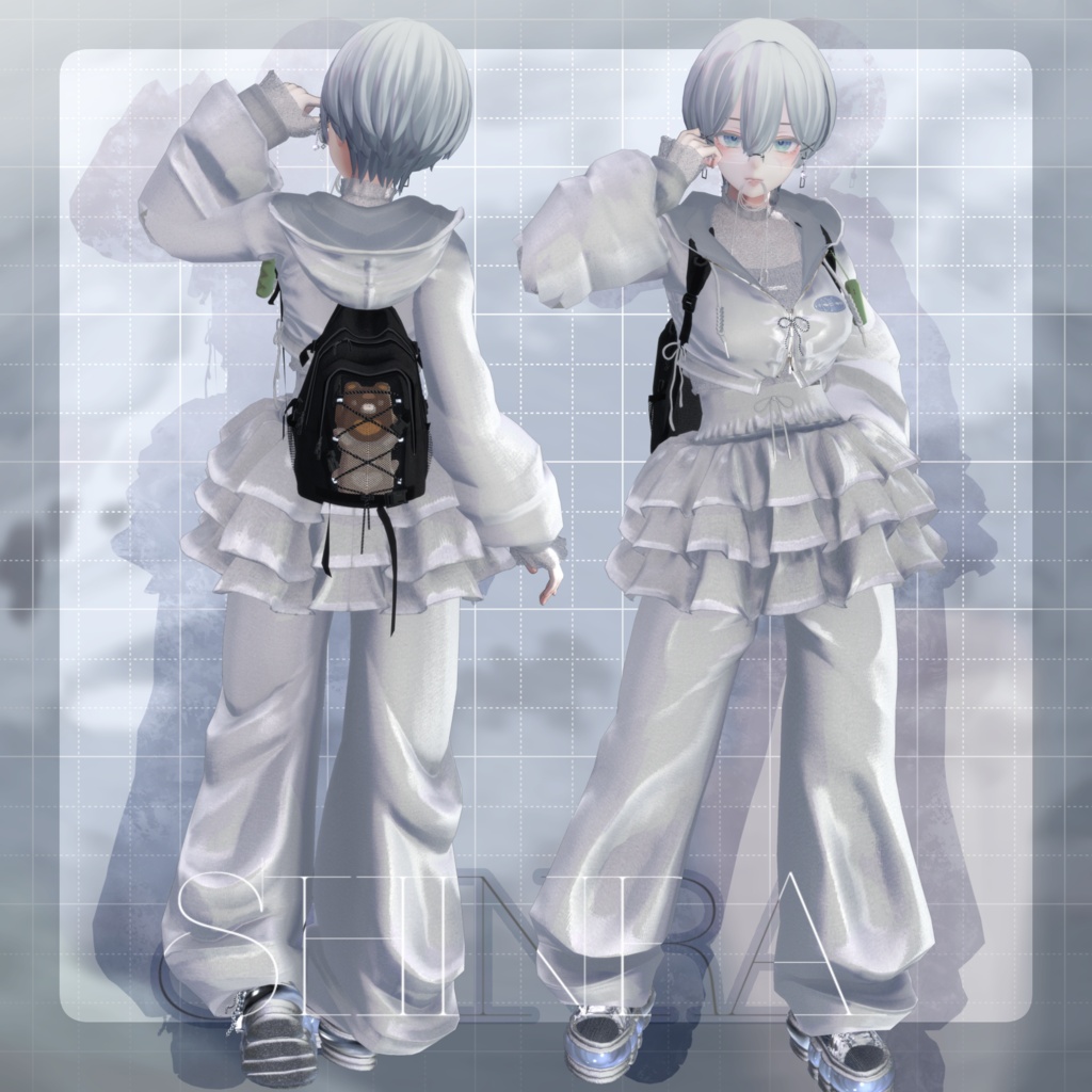 🎉SALE🎉〖✨男女10アバター対応✨〗✈SKY SHIFTER✈〖MA対応❣3D衣装+アクセ〗