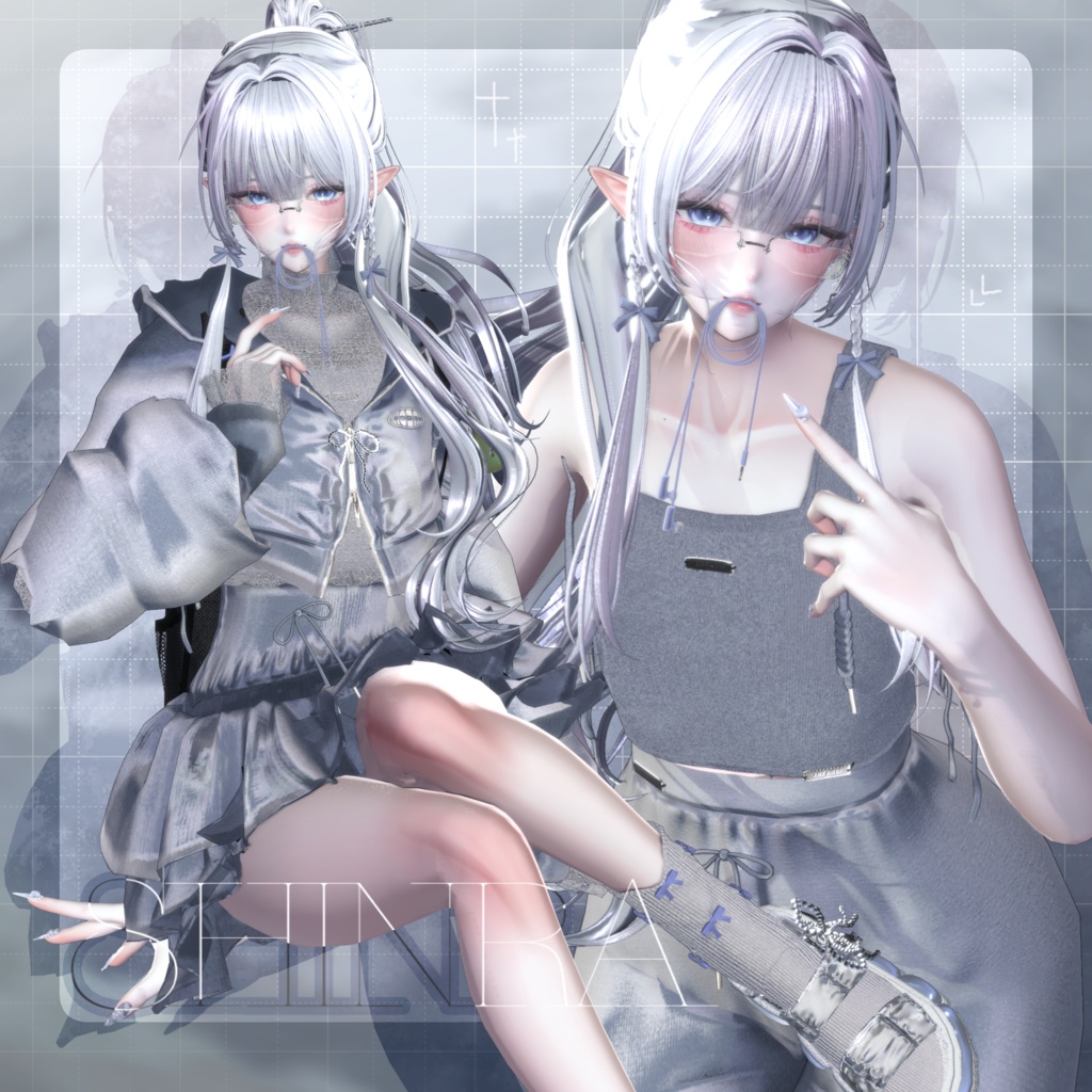🎉SALE🎉〖✨男女10アバター対応✨〗✈SKY SHIFTER✈〖MA対応❣3D衣装+アクセ〗