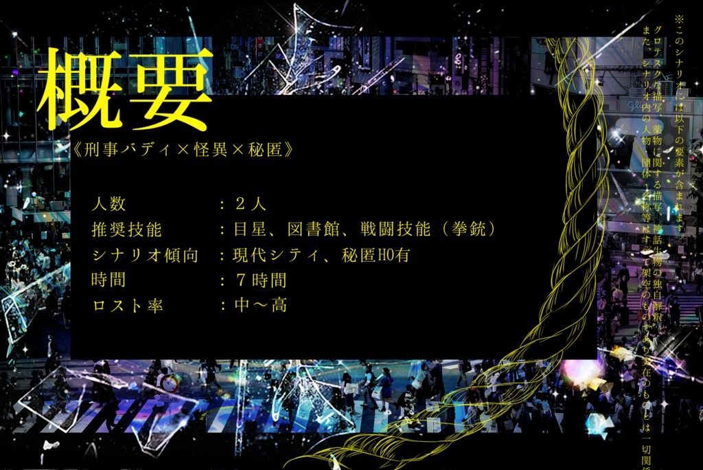 CoCシナリオ「縄目、銘々」