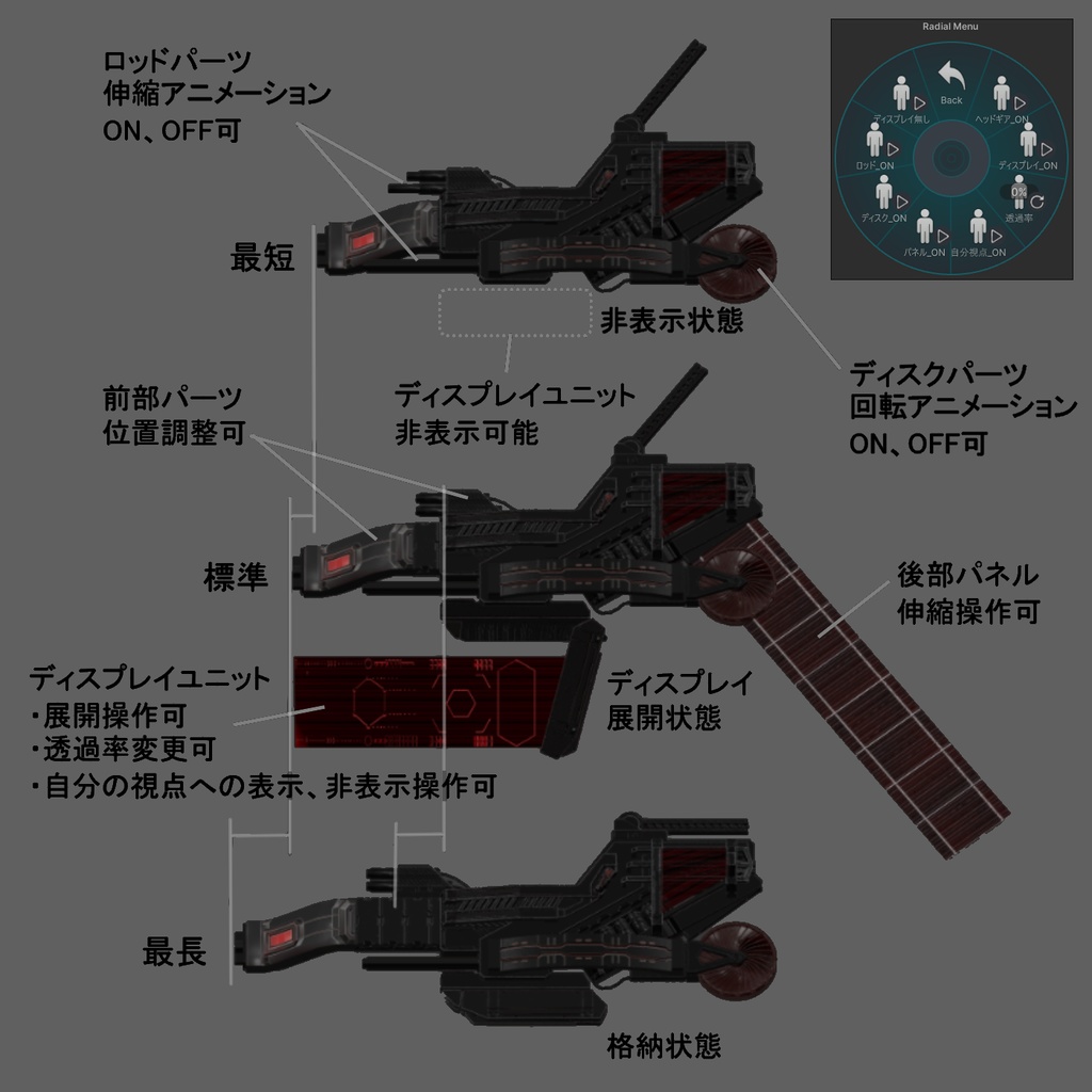 メカニカル ヘッド アクセサリー(ヘッドギア)