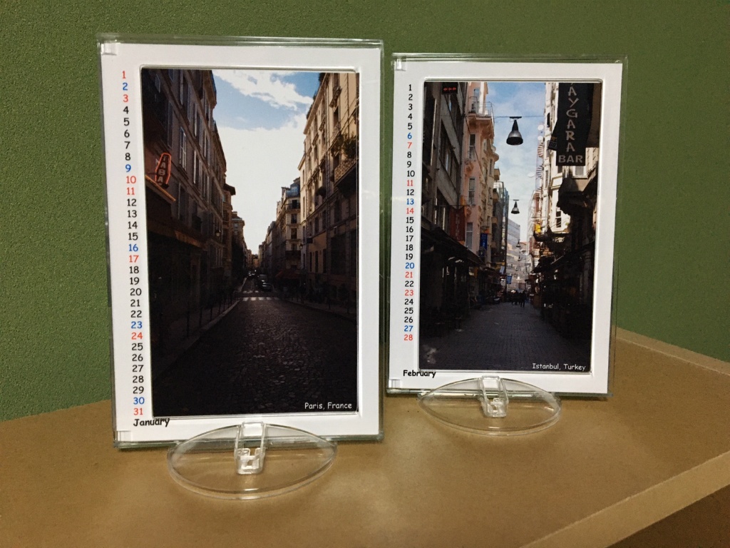 【終売】卓上カレンダー2021「世界の道と路地」(復刻版)