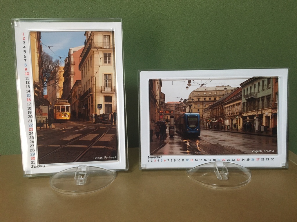 【終売】卓上カレンダー2022「世界の路面電車」※復刻版