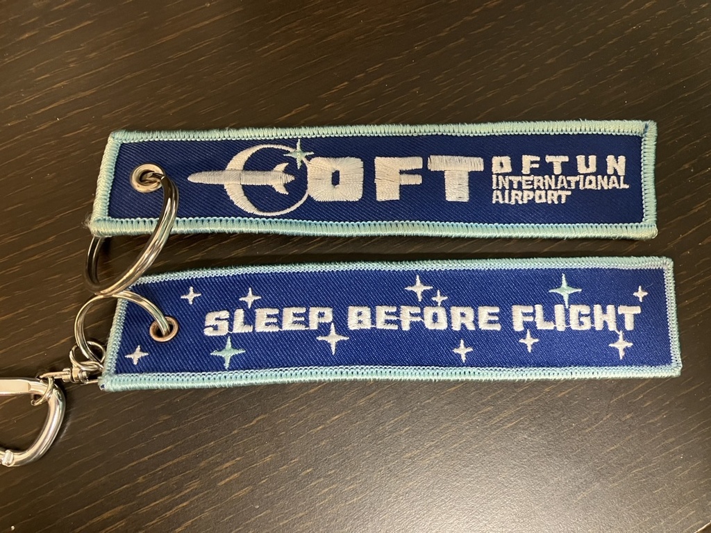 節穴航空&オフトゥン国際空港 フライトタグ