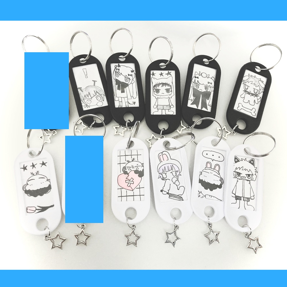 手描きネームキーホルダー