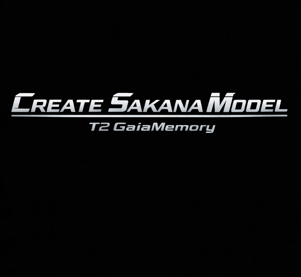 Create Sakana Model no.1 "T2 GaiaMemory(Joker)"