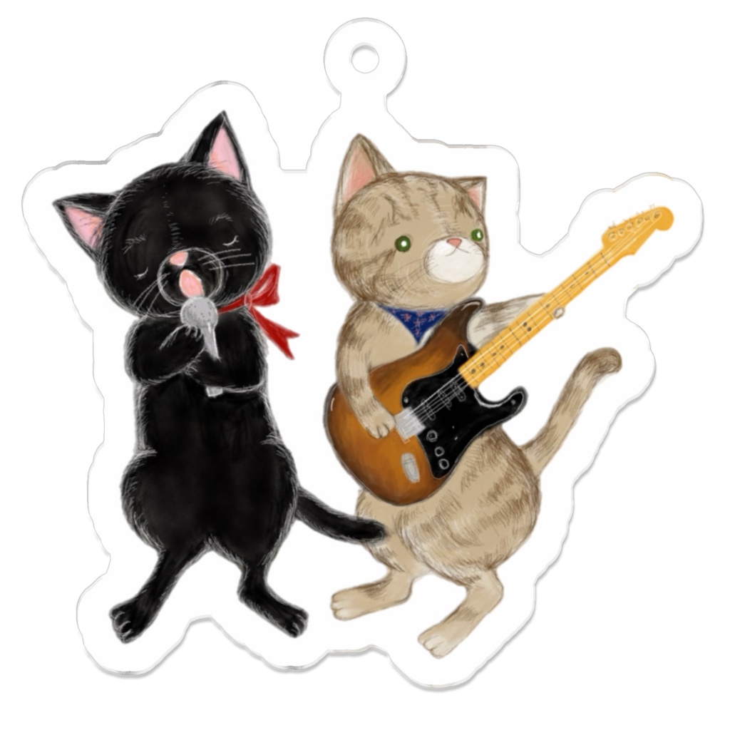 ロックなにゃんこアクキ–