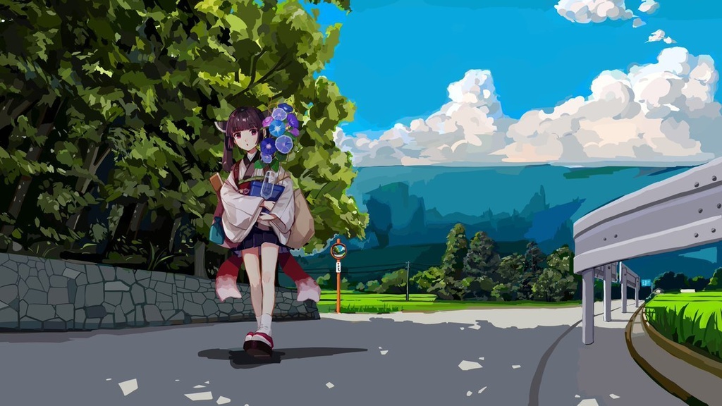画集+楽曲ダウンロードカード「きりたんの夏休み」