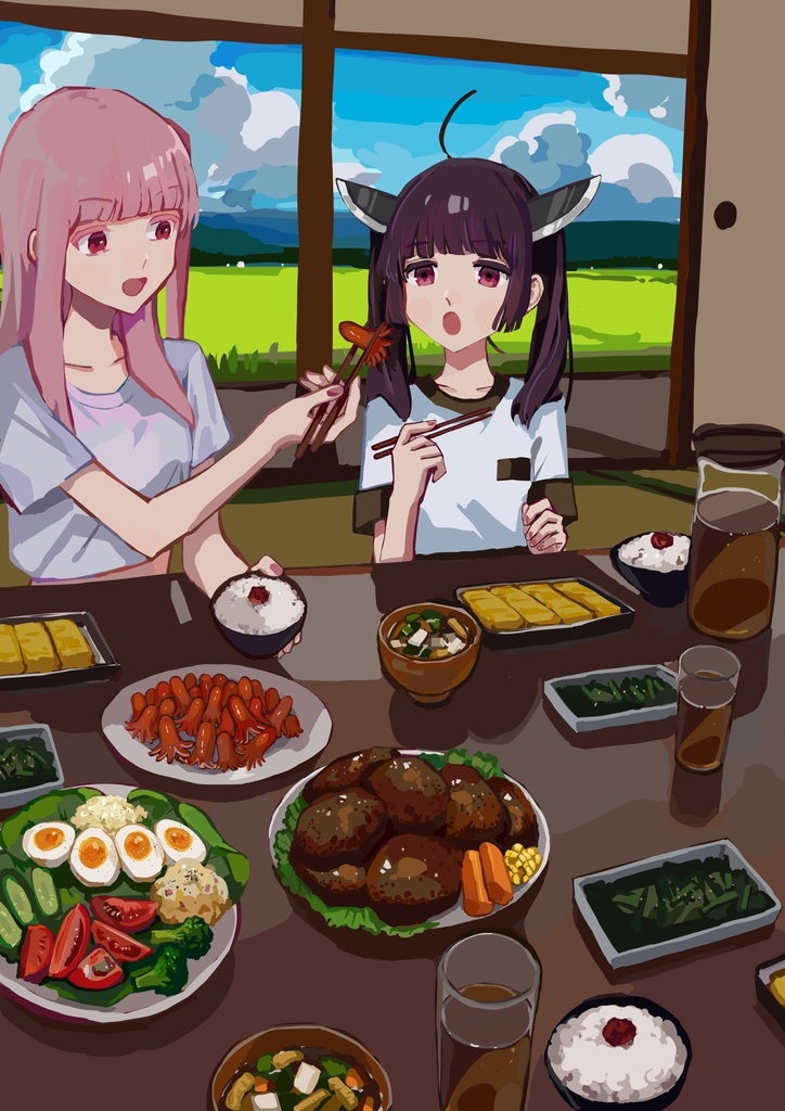 画集+楽曲ダウンロードカード「きりたんの夏休み」