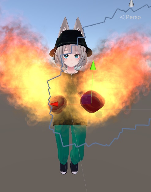 VRChat想定【燃えよ炎のボクシンググローブ】