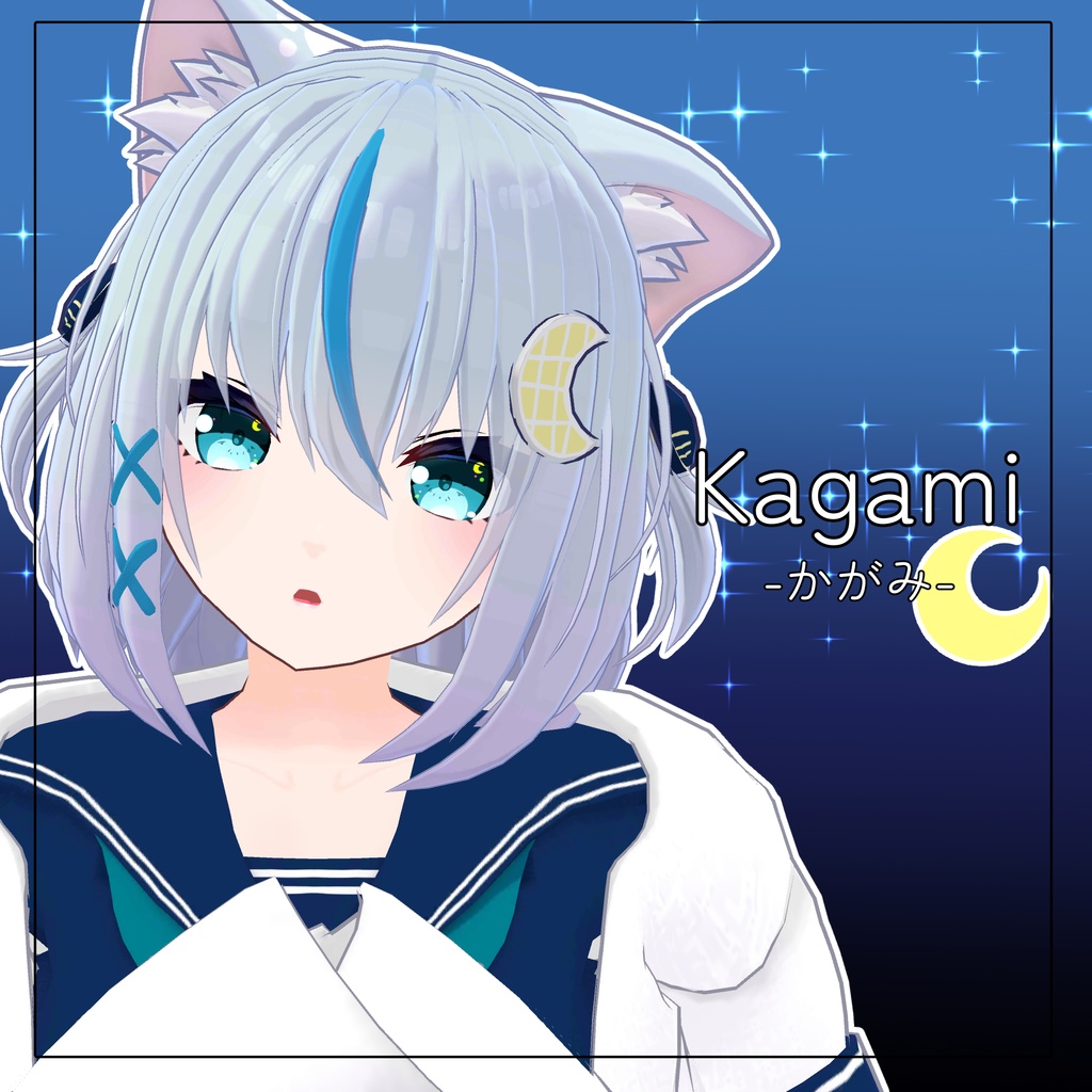 【オリジナル3Dモデル】"Kagami-かがみ-"と"Makoto-まこと-"