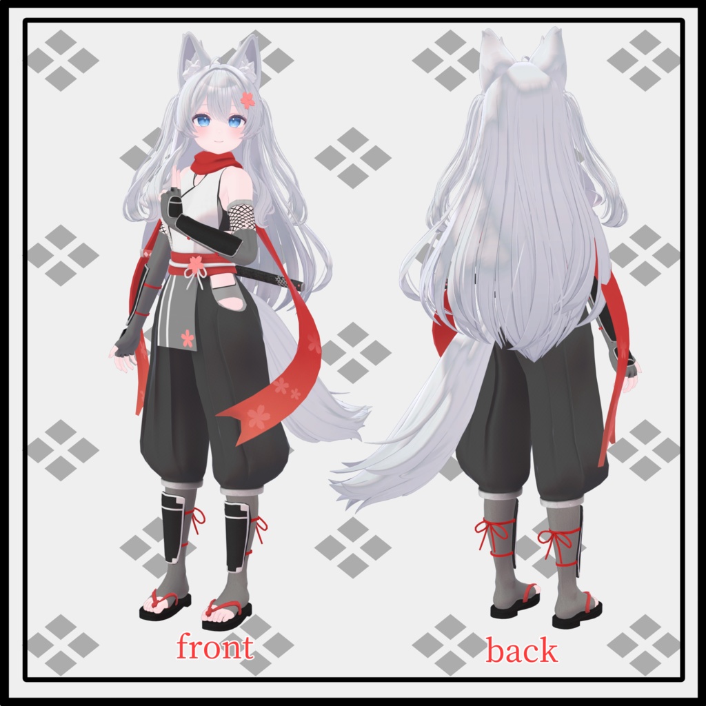 【シフォン、ライム向け衣装】忍者衣装-桜-(Ninja wear for Chiffon and Lime)