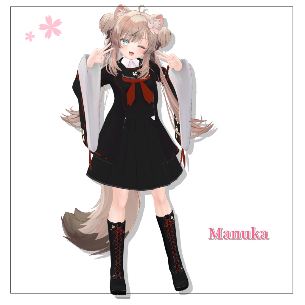 【オリジナル3D衣装】桜セーラー ―春色ノスタルジア